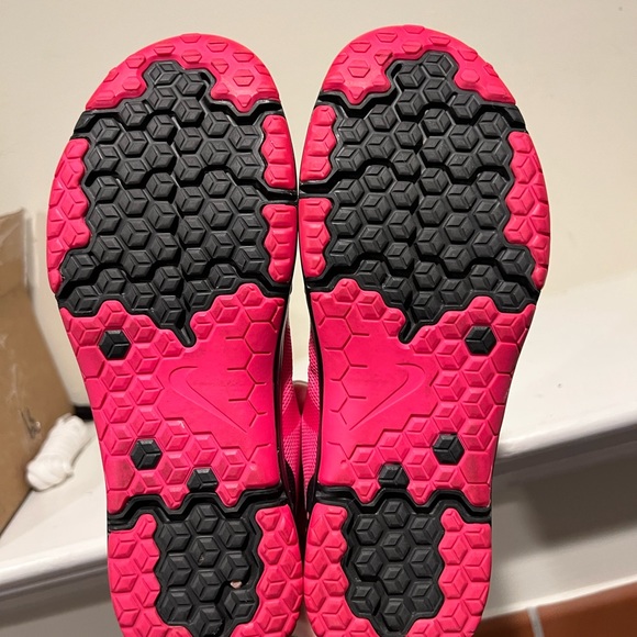 Nike Free Cross Compete Women's Pink Black Trainers Shoes Size 8 (749421-600) - Picture 5 of 6